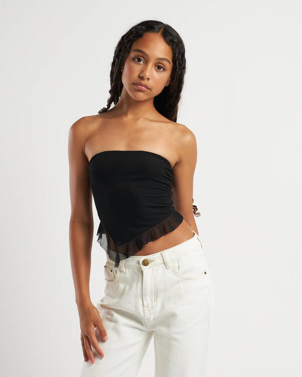 Ava And Ever Girls' Troy Mesh Tube Top for Womens