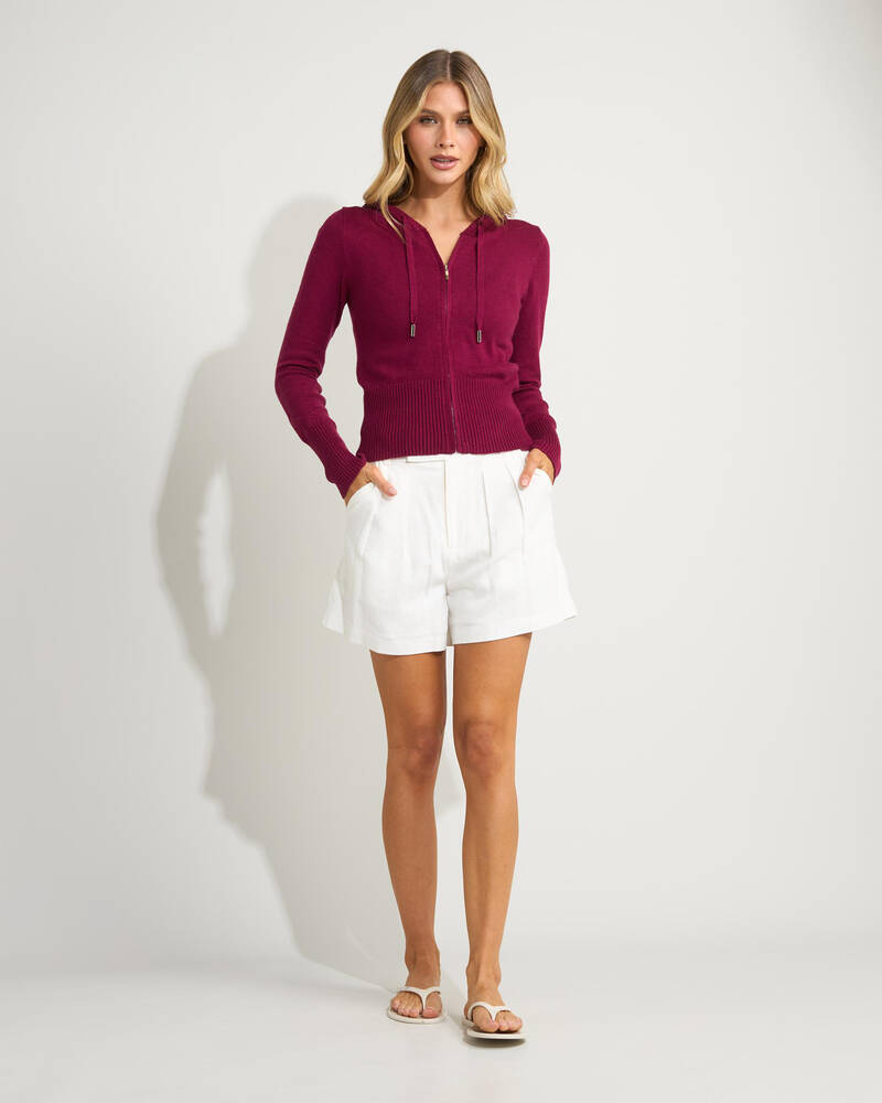 Ava And Ever Cora Hooded Zip Knit Jumper for Womens