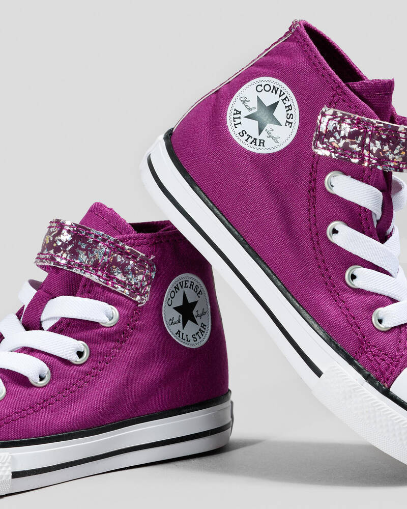 Converse Toddlers' Chuck Taylor All Star Shimmer Easy-On Shoes for Womens