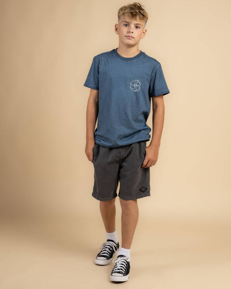 Billabong Boys' All Day Overdye Layback Beach Shorts for Mens