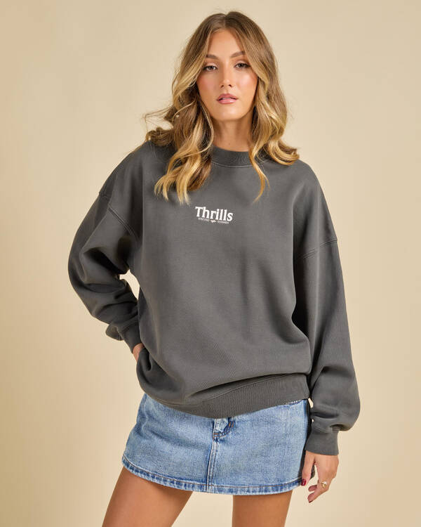 Thrills Road To Paradise Cocoon Panel Crew Sweatshirt for Womens