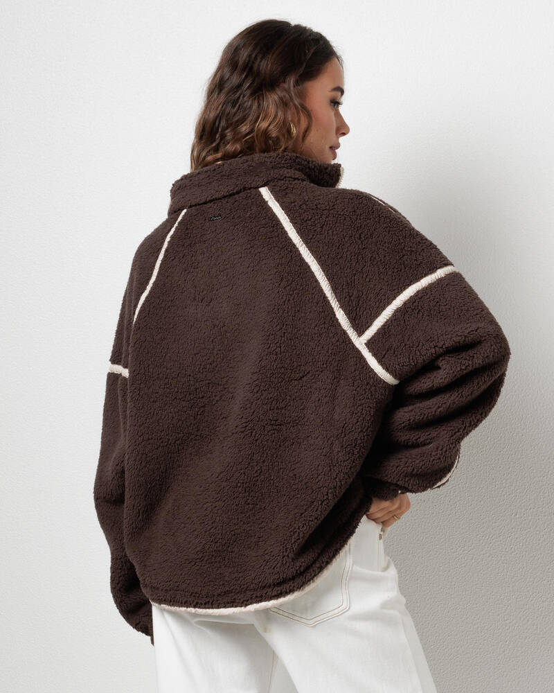 Mooloola Summit Quarter Zip Polar Fleece Sweatshirt for Womens