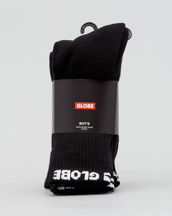 Globe Boys' Blackout Socks 5 Pack for Mens