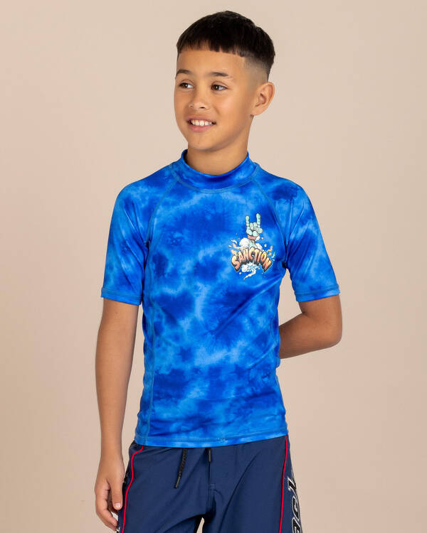 Sanction Boys' Gnash Short Sleeve Rash Vest for Mens