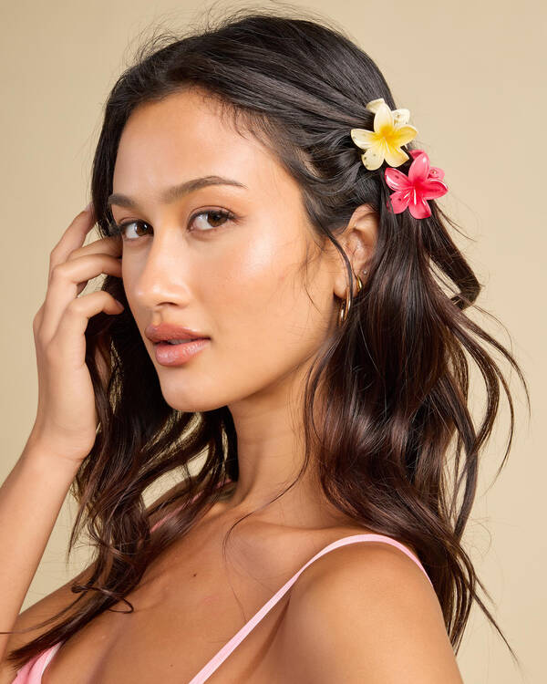 Karyn In LA Baby Frangipani Hair Claw Clip Pack for Womens