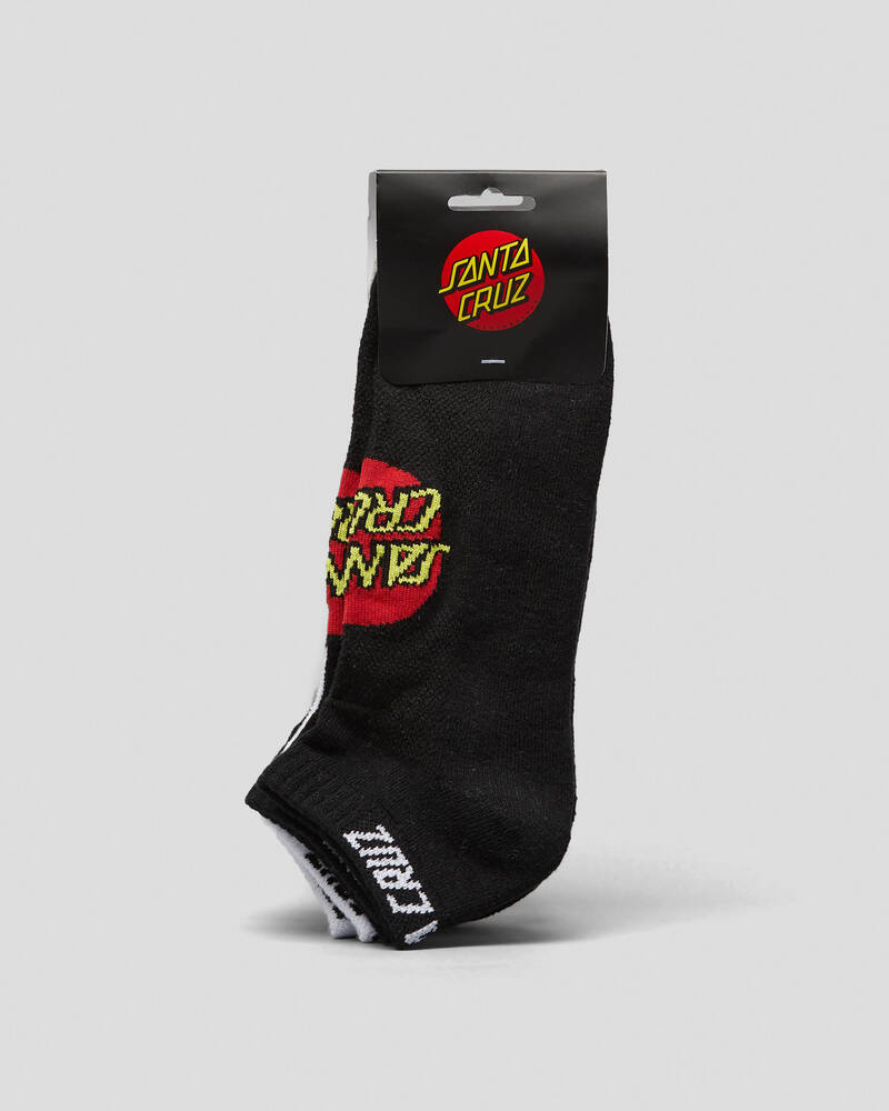 Santa Cruz Classic Dot Ankle Socks 5 Pack for Mens