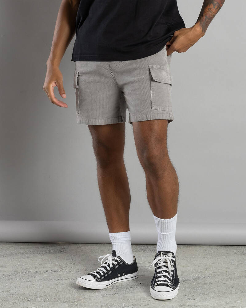 Silent Theory Cargo Cord Shorts for Mens