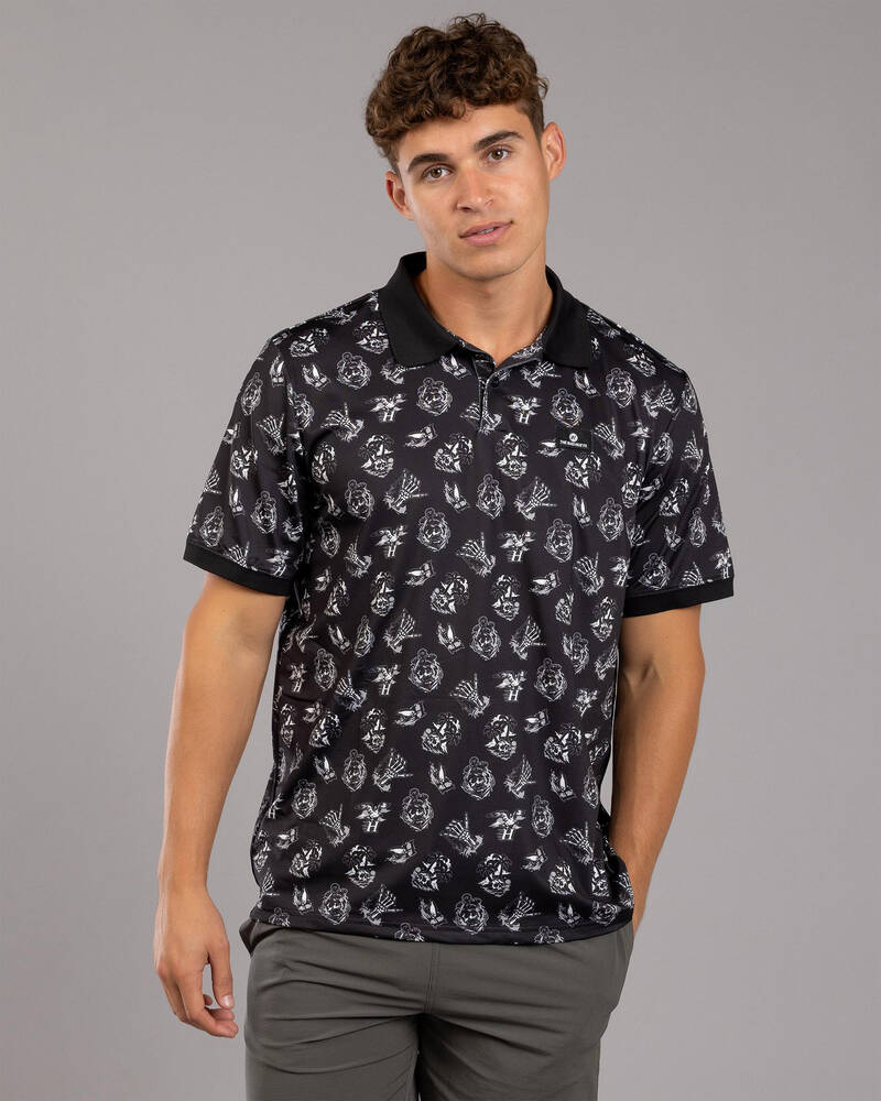 The Mad Hueys Sailor Anchor Party Polo Shirt for Mens