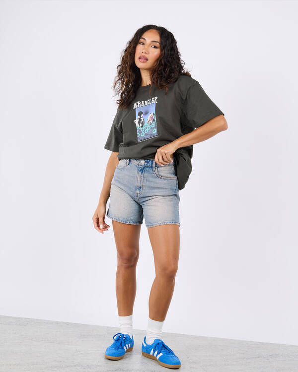 Wrangler High A-Line Shorts for Womens