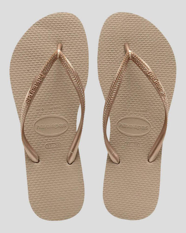 Havaianas Slim Metallic Thongs for Womens