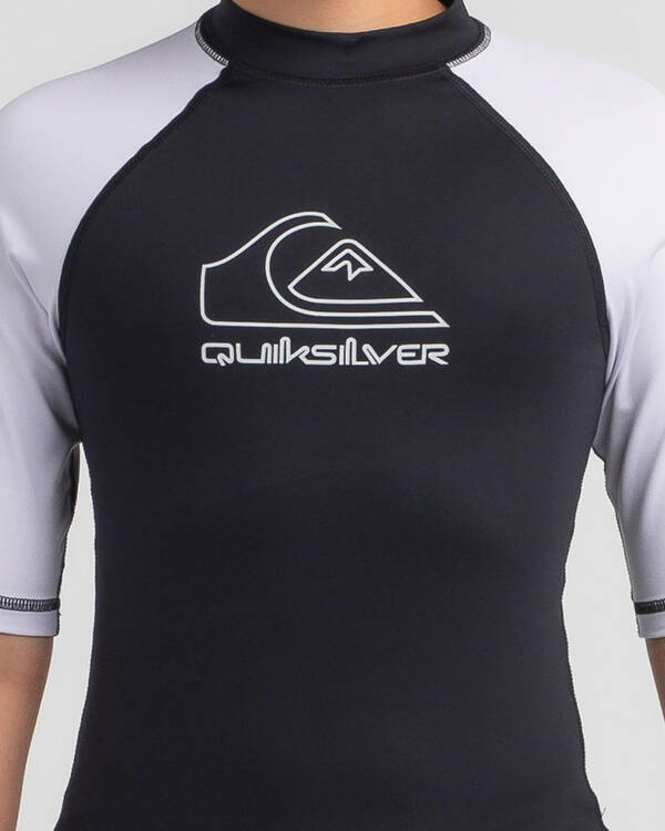 Quiksilver Boys' On Tour Short Sleeve Rash Vest for Mens