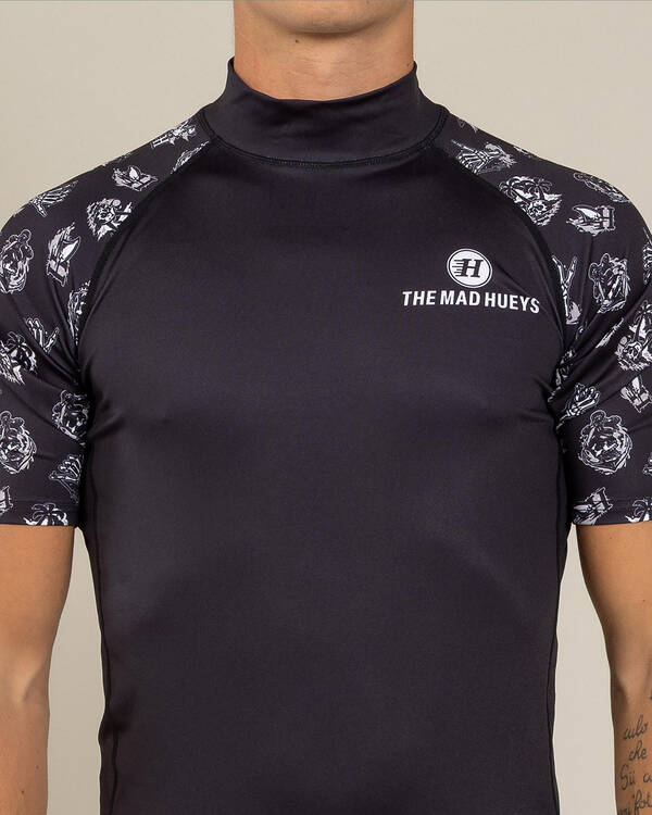 The Mad Hueys Sailor Anchor Short Sleeve Rash Vest for Mens