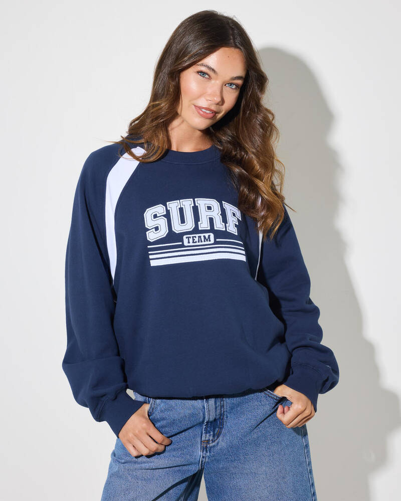 Rip Curl Retro Swell Oversized Crew Jumper for Womens