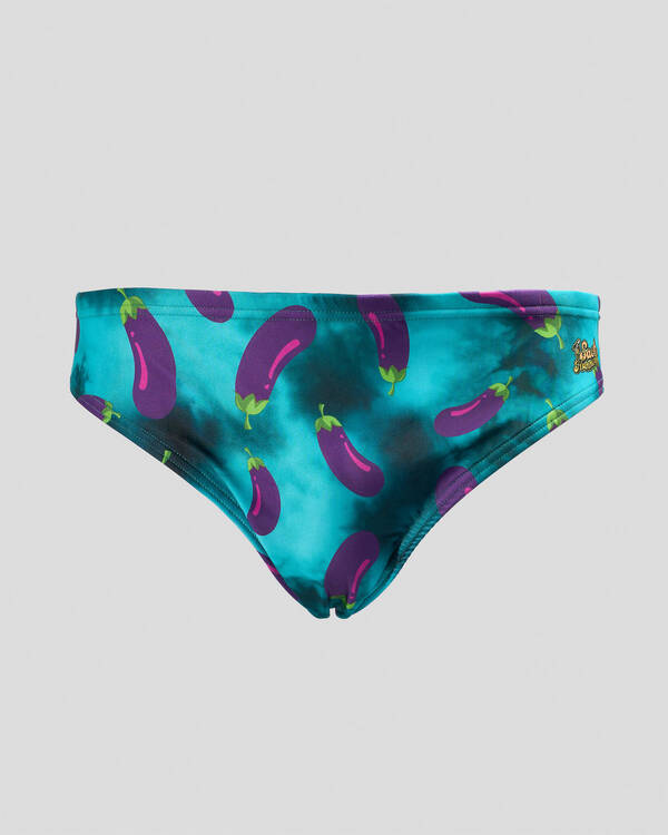 Sack Hammock Eggplant Swim Briefs for Mens