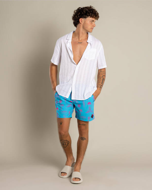 Skylark Recline Elastic Waist Shorts for Mens