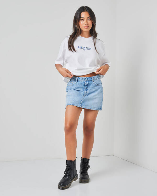 Lee Relaxed Mini Skirt for Womens