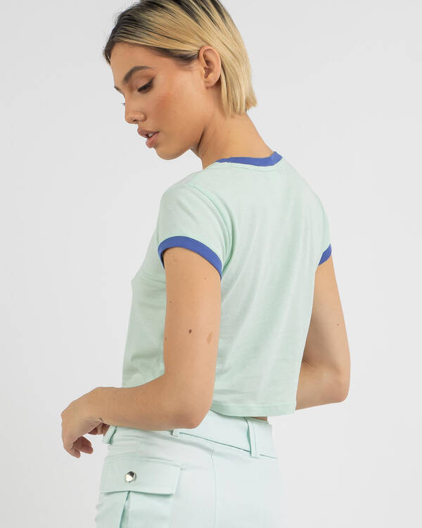 GUESS Originals Cropped Ringer T-Shirt for Womens