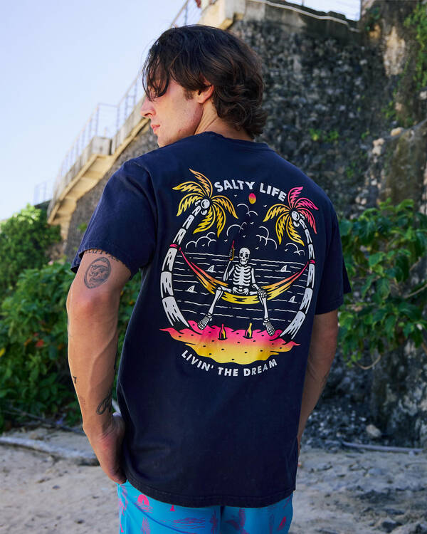 Salty Life Shipwreck T-Shirt for Mens