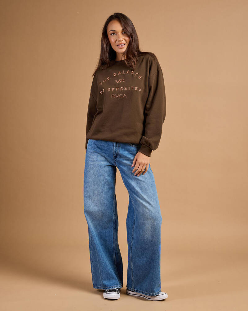 RVCA Bold Vintage Crewneck Sweatshirt for Womens