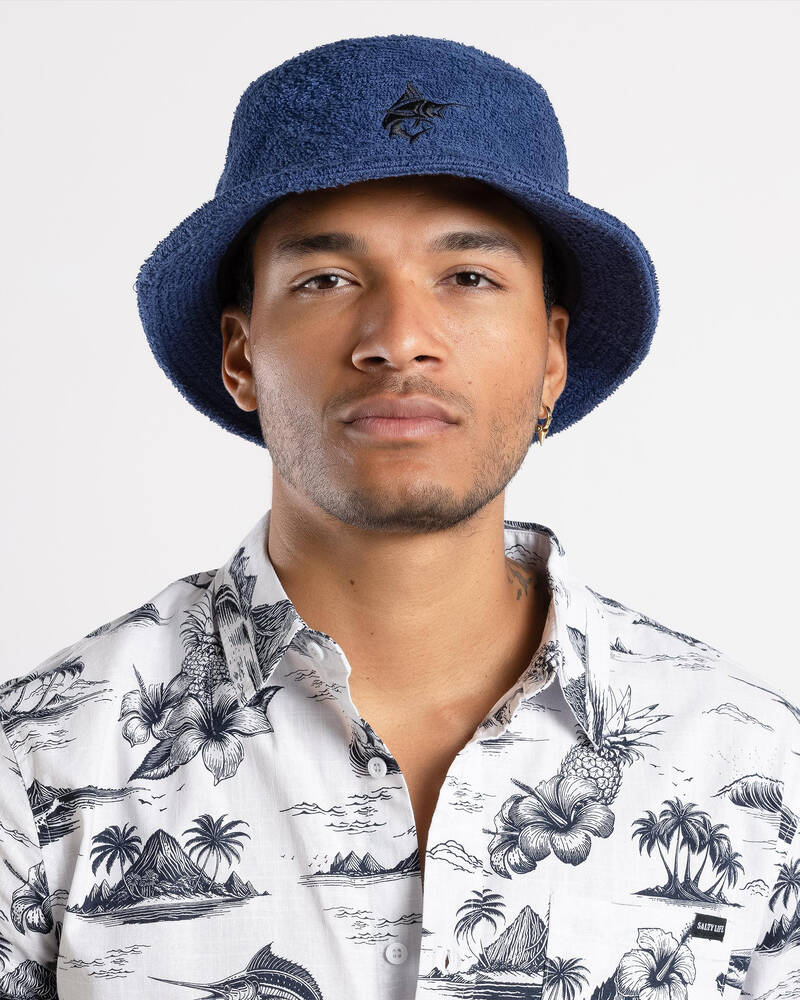 Salty Life Fish On Bucket Hat for Mens