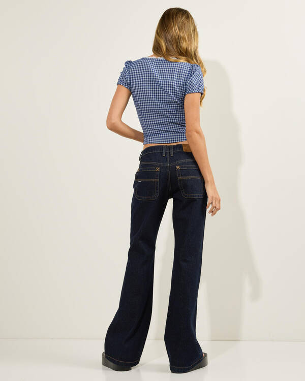 Rusty Freida Flare Low Rise Jeans for Womens