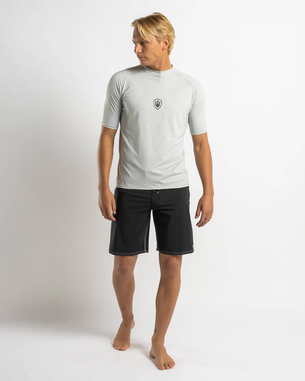 Far King Relaxed Fit Short Sleeve Rash Vest for Mens