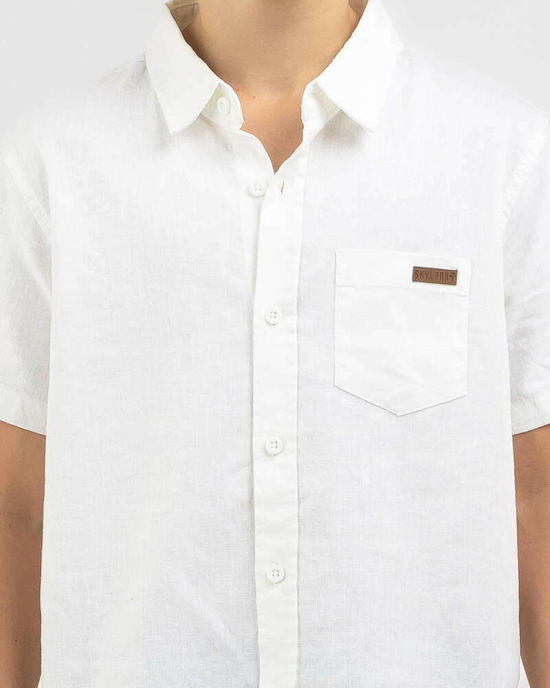 Skylark Boys' Hemp Short Sleeve Shirt for Mens