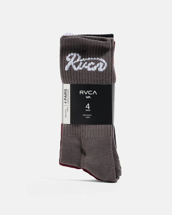 RVCA Seasonal Socks 4 Pack for Mens