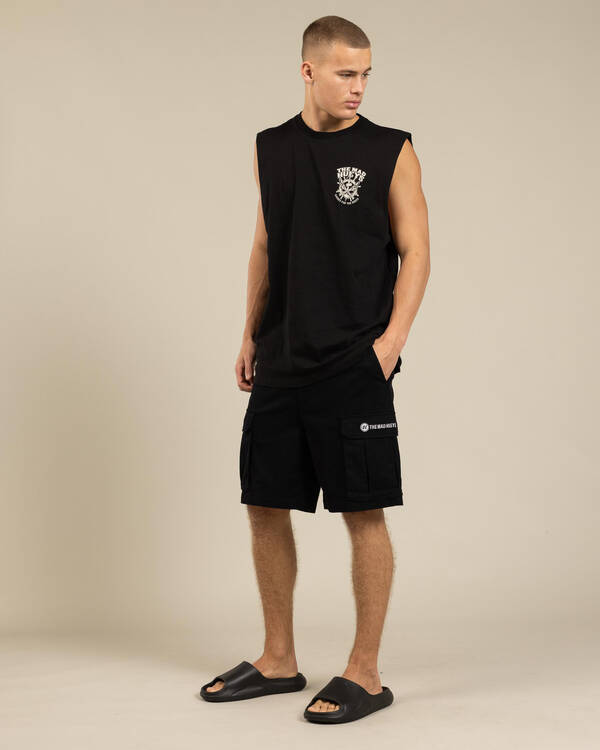 The Mad Hueys Snagged Cargo Shorts for Mens