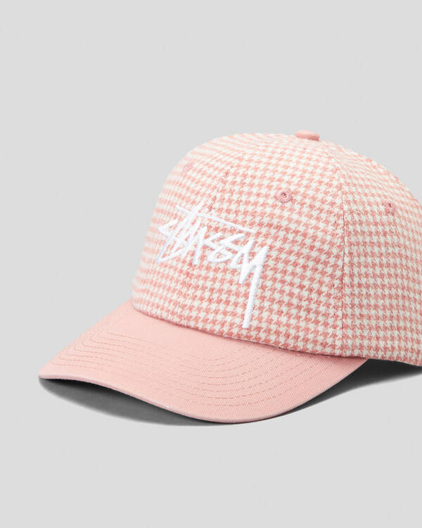 Stussy Stock Houndstooth Low Pro Cap for Womens