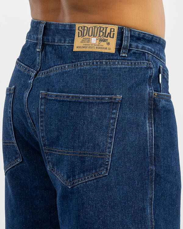 S-Double Denim Standard Shorts for Mens