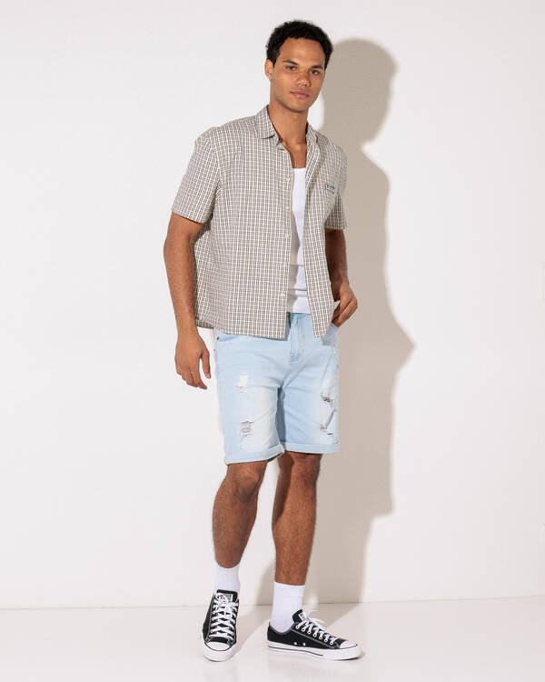 Lucid Capsule Denim Walk Shorts for Mens