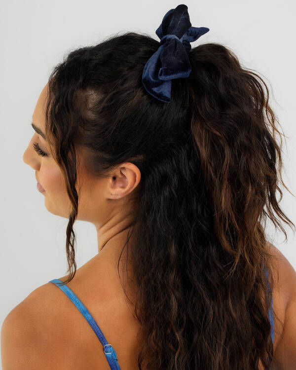 Karyn In LA Amy Bow Velvet Scrunchie for Womens