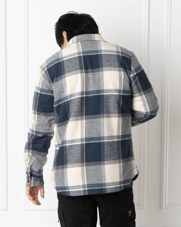 Skylark Fractured Long Sleeve Flannel Shirt for Mens