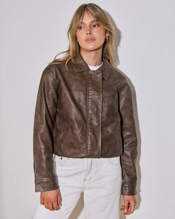 Ava And Ever Harley Faux Leather Jacket for Womens