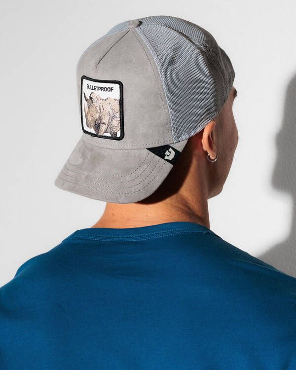 Suede Rhino Trucker Cap