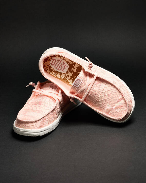 HEYDUDE Wendy Crochet Lace Shoes for Womens