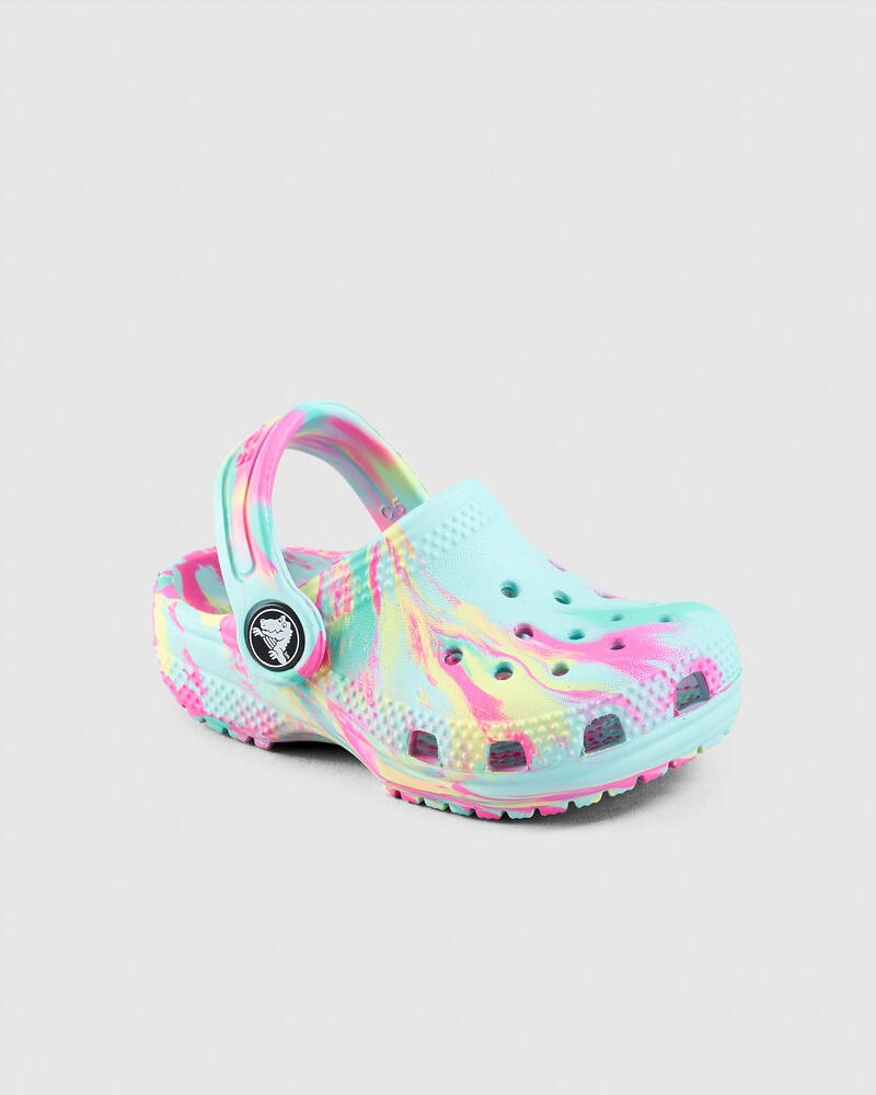 Crocs Toddlers' Classic Marbled Clogs for Unisex
