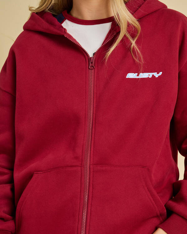 Rusty Flip Mommy Zip Through Hoodie for Womens