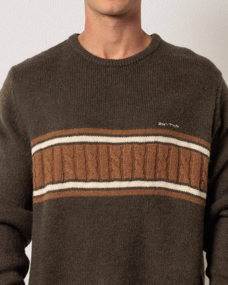 Rhythm Mohair Stripe Knit for Mens