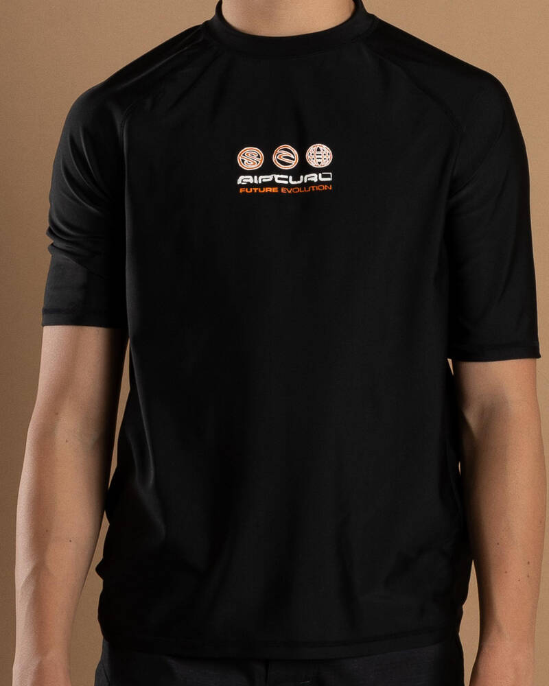 Rip Curl Boys' Future Evolution Short Sleeve Rash Vest for Mens