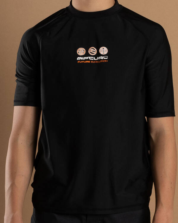Rip Curl Boys' Future Evolution Short Sleeve Rash Vest for Mens