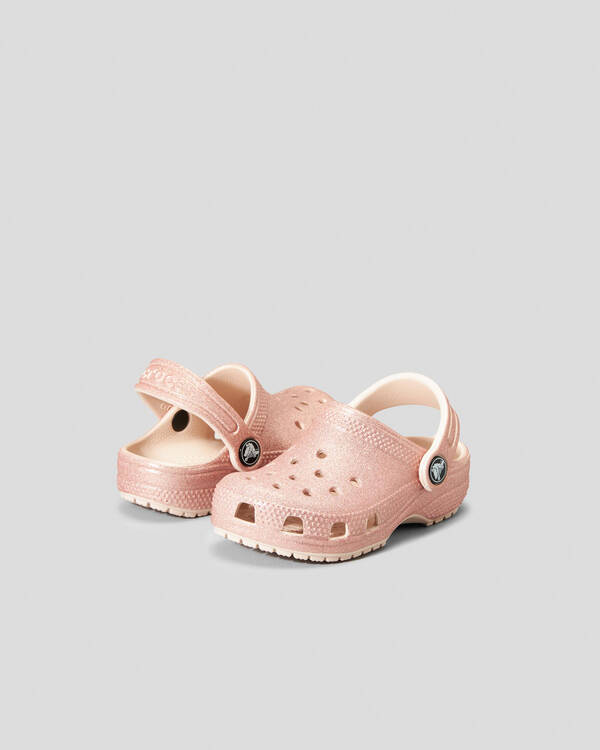 Crocs Toddlers' Glitter Clog Sandals for Unisex