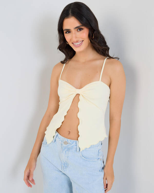 Luvalot Hannah Split Front Top for Womens