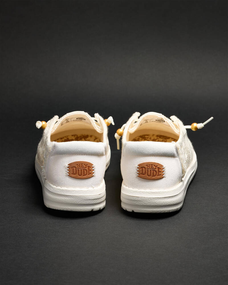 HEYDUDE Wendy Crochet Lace Shoes for Womens