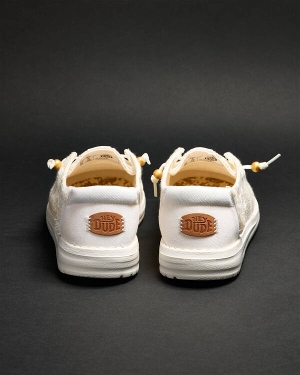 HEYDUDE Wendy Crochet Lace Shoes for Womens