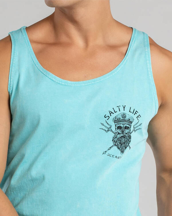 Salty Life Captain's Curse Singlet for Mens