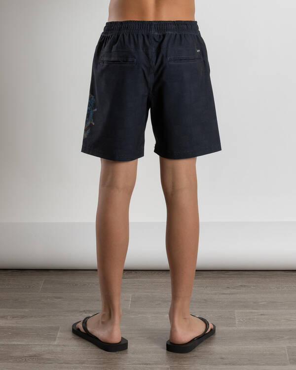 Salty Life Boys' Sea Devil Elastic Waist Shorts for Mens