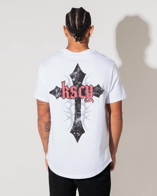 Kiss Chacey Liturgy Dual Curved  T-Shirt for Mens
