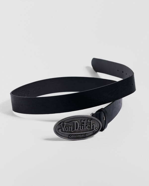 Von Dutch Originals Buckle Faux Leather Belt for Mens